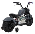 [XB-1058] Motocykl Chopper Warrior na akumulator 1x350W 36V/9Ah bezszczotkowy silnik pompowane opony - szary