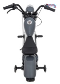 [XB-1058] Motocykl Chopper Warrior na akumulator 1x350W 36V/9Ah bezszczotkowy silnik pompowane opony - szary