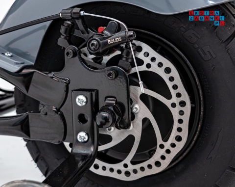 [XB-1058] Motocykl Chopper Warrior na akumulator 1x350W 36V/9Ah bezszczotkowy silnik pompowane opony - szary