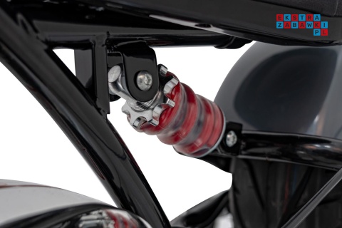 [XB-1058] Motocykl Chopper Warrior na akumulator 1x350W 36V/9Ah bezszczotkowy silnik pompowane opony - szary