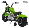 [XB-1058] Motocykl Chopper Warrior na akumulator 1x350W 36V/9Ah bezszczotkowy silnik pompowane opony - zielony