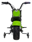 [XB-1058] Motocykl Chopper Warrior na akumulator 1x350W 36V/9Ah bezszczotkowy silnik pompowane opony - zielony