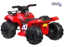 [PA0256] QUAD dla najmłodszych na akumulator 6V/4.5Ah efekty świetlne klakson MP3 - czerwony