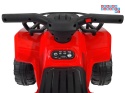 [PA0256] QUAD dla najmłodszych na akumulator 6V/4.5Ah efekty świetlne klakson MP3 - czerwony