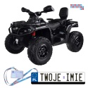 [PA0326] Quad CAN-AM OUTLANDER dwuosobowy na akumulator 4x200W 24V/7Ah Panel multimedialny - czarny