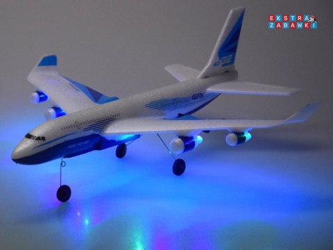 [RC0722] Samolot duży pasażerski samolot z pianki EPP z LED i ładowaniem USB
