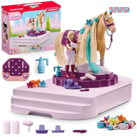 [ZA6003] Schleich obrotowa stacja do pielęgnacji koni Sofia koń figurka akc