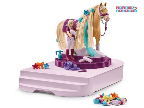 [ZA6003] Schleich obrotowa stacja do pielęgnacji koni Sofia koń figurka akc