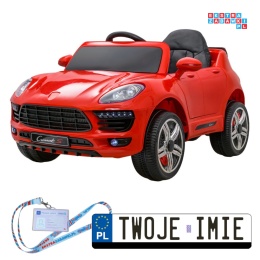 [PA0149] Sportowe auto z efektem bujania na akumulator 2x30W 12V/4.5Ah z pilotem - czerwony