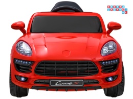 [PA0149] Sportowe auto z efektem bujania na akumulator 2x30W 12V/4.5Ah z pilotem - czerwony