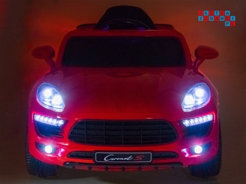 [PA0149] Sportowe auto z efektem bujania na akumulator 2x30W 12V/4.5Ah z pilotem - czerwony