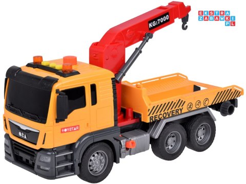 Zestaw Laweta + Auto Światło Dźwięk SUPER ruchomy HDS dźwig ZA5408