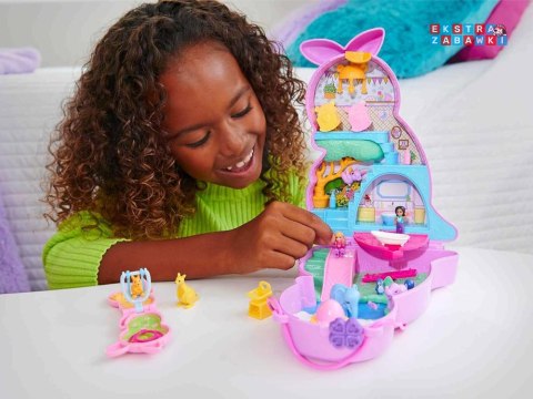 [ZA6048] Zestaw Polly Pocket torebka kangurek składany domek figurki