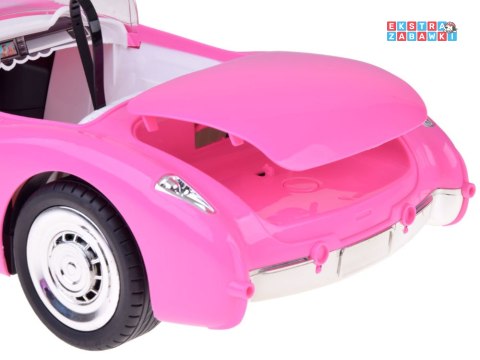 [RC0745] Autko Retro Cadillac na pilota elegancka lalka w futrze