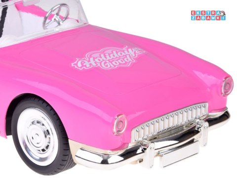 [RC0745] Autko Retro Cadillac na pilota elegancka lalka w futrze