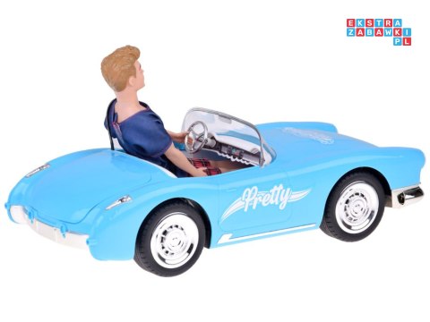 [ RC0746 ] Autko na pilota Retro Cadillac Lalka Stylowy kierowca Ken