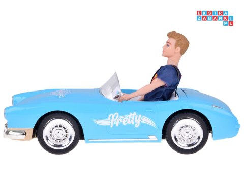 [ RC0746 ] Autko na pilota Retro Cadillac Lalka Stylowy kierowca Ken