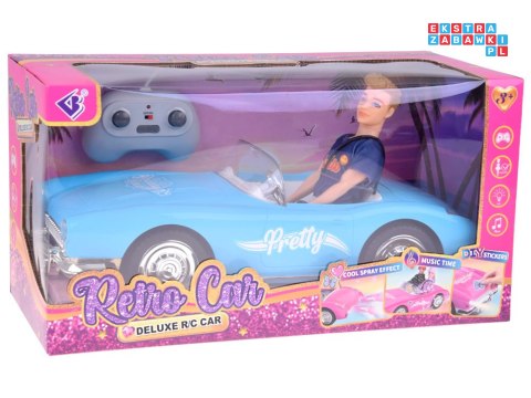 [ RC0746 ] Autko na pilota Retro Cadillac Lalka Stylowy kierowca Ken