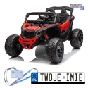 [PA0299] Buggy Can-Am Maverick 4x4 800W na akumulator 4x200W 24V/5Ah EVA ekoskóra - czerwony