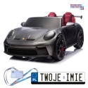 [PA0335] Porsche 911 GT3 dwuosobowe lakierowane na akumulator 2x180W 24V/10Ah z panelem dotykowym silniki bezszczotkowe - czarny