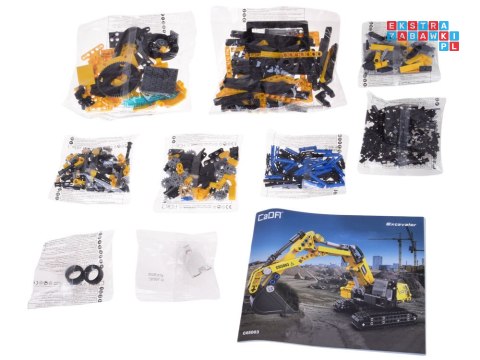 CaDA Klocki techniczne konstrukcyjne KOPARKA ruchome element 467el ZA4630