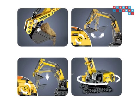 CaDA Klocki techniczne konstrukcyjne KOPARKA ruchome element 467el ZA4630