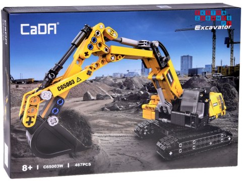 CaDA Klocki techniczne konstrukcyjne KOPARKA ruchome element 467el ZA4630