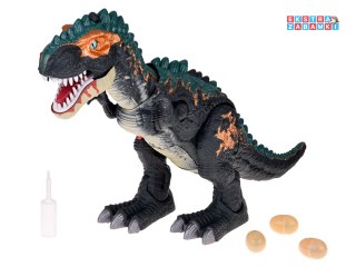 [ZA5716] Duży dinozaur robot chodzi ryczy znosi jajka efekty świetlne para
