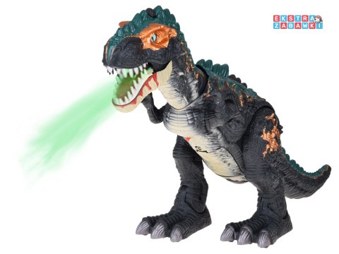 [ZA5716] Duży dinozaur robot chodzi ryczy znosi jajka efekty świetlne para
