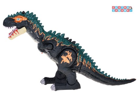 [ZA5716] Duży dinozaur robot chodzi ryczy znosi jajka efekty świetlne para