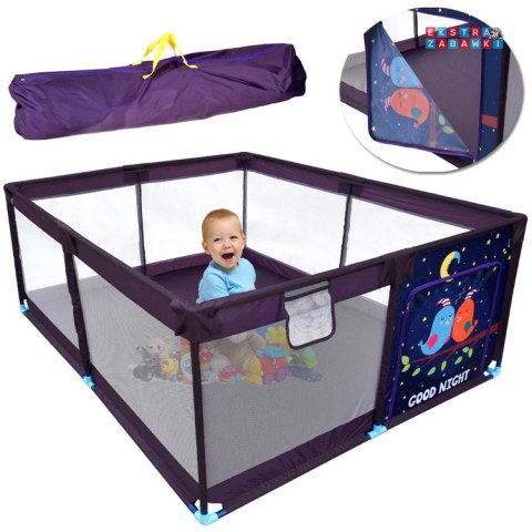 [ZA5712] Duży kojec dla dziecka suchy basen 160x200 cm torba pokrowiec