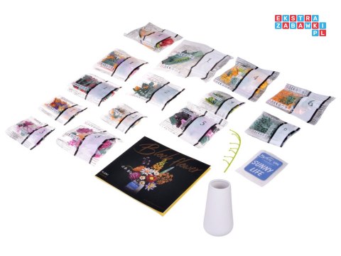 Klocki techniczne kwiaty BUKIET KWIATÓW ceramiczny wazon 1070 ele ZA5865