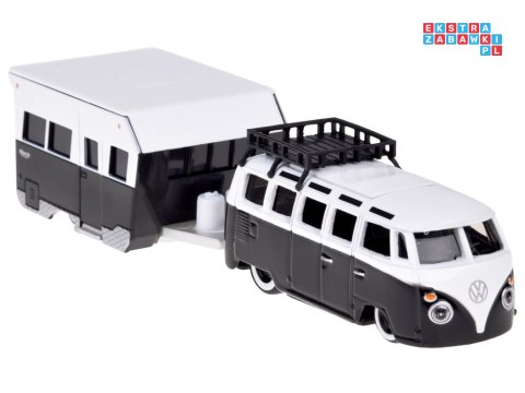 Maisto licencjonowane auto Volkswagen VAN Samba przyczepa 1:64 ZA5959