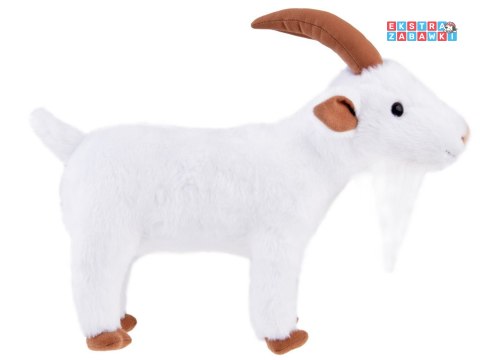 [ZA4884] Maskotka pluszak biała koza 38 cm