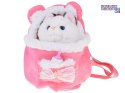 [ ZA5593 ] Mięciutki kotek z efektem bicia serca, wyginanymi łapkami + plecak