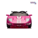 [S325] Ford GT Sportowe autko na akumulator 4x100W 24V/7Ah Bluetooth ekoskóra EVA - różowy