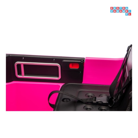 [S325] Ford GT Sportowe autko na akumulator 4x100W 24V/7Ah Bluetooth ekoskóra EVA - różowy