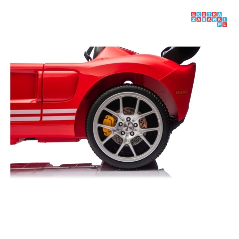 [S325] Ford GT Sportowe autko na akumulator 4x100W 24V/7Ah Bluetooth ekoskóra EVA - czerwony