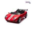[S325] Ford GT Sportowe autko na akumulator 4x100W 24V/7Ah Bluetooth ekoskóra EVA - czerwony