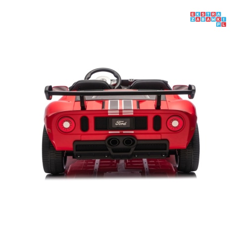 [S325] Ford GT Sportowe autko na akumulator 4x100W 24V/7Ah Bluetooth ekoskóra EVA - czerwony