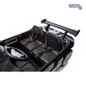 [S325] Ford GT Sportowe autko na akumulator 4x100W 24V/7Ah Bluetooth ekoskóra EVA - czarny