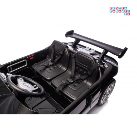 [S325] Ford GT Sportowe autko na akumulator 4x100W 24V/7Ah Bluetooth ekoskóra EVA - czarny