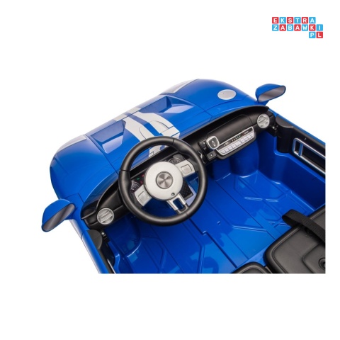 [S325] Ford GT Sportowe autko na akumulator 4x100W 24V/7Ah Bluetooth ekoskóra EVA - niebieski
