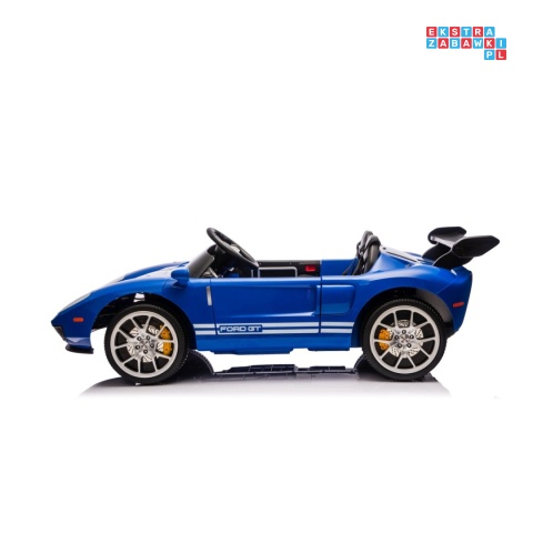 [S325] Ford GT Sportowe autko na akumulator 4x100W 24V/7Ah Bluetooth ekoskóra EVA - niebieski