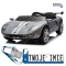 [S325] Ford GT Sportowe autko na akumulator 4x100W 24V/7Ah Bluetooth ekoskóra EVA - szary