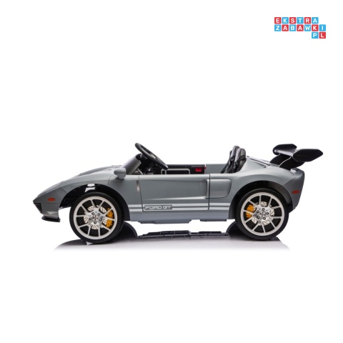 [S325] Ford GT Sportowe autko na akumulator 4x100W 24V/7Ah Bluetooth ekoskóra EVA - szary