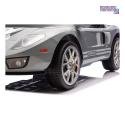 [S325] Ford GT Sportowe autko na akumulator 4x100W 24V/7Ah Bluetooth ekoskóra EVA - szary