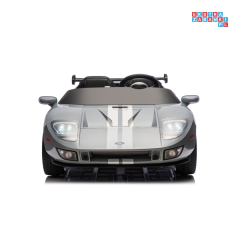 [S325] Ford GT Sportowe autko na akumulator 4x100W 24V/7Ah Bluetooth ekoskóra EVA - szary