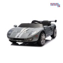 [S325] Ford GT Sportowe autko na akumulator 4x100W 24V/7Ah Bluetooth ekoskóra EVA - szary