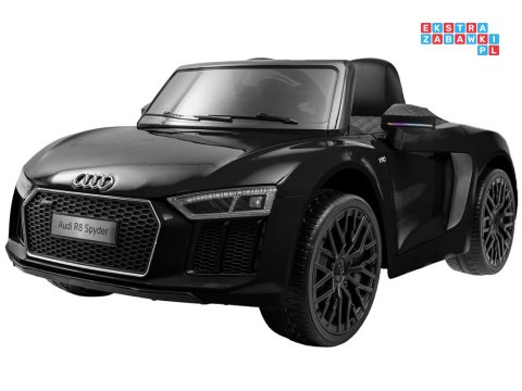 [PA0182] AUDI R8 Spyder na akumulator 2x35W 12V/7Ah pilot LED panel muzyczny - żółty